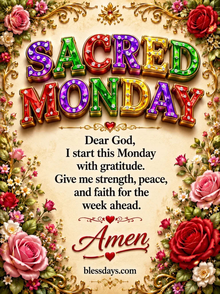 spiritual and sacred monday blessings