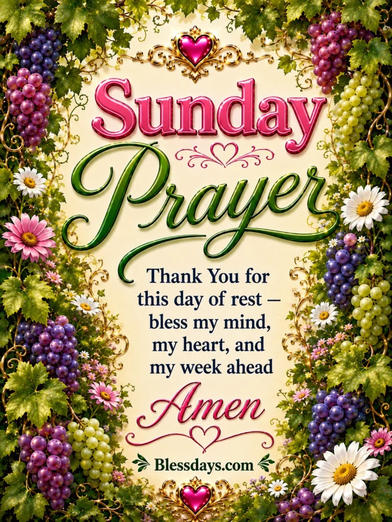 sunday prayers and blessings