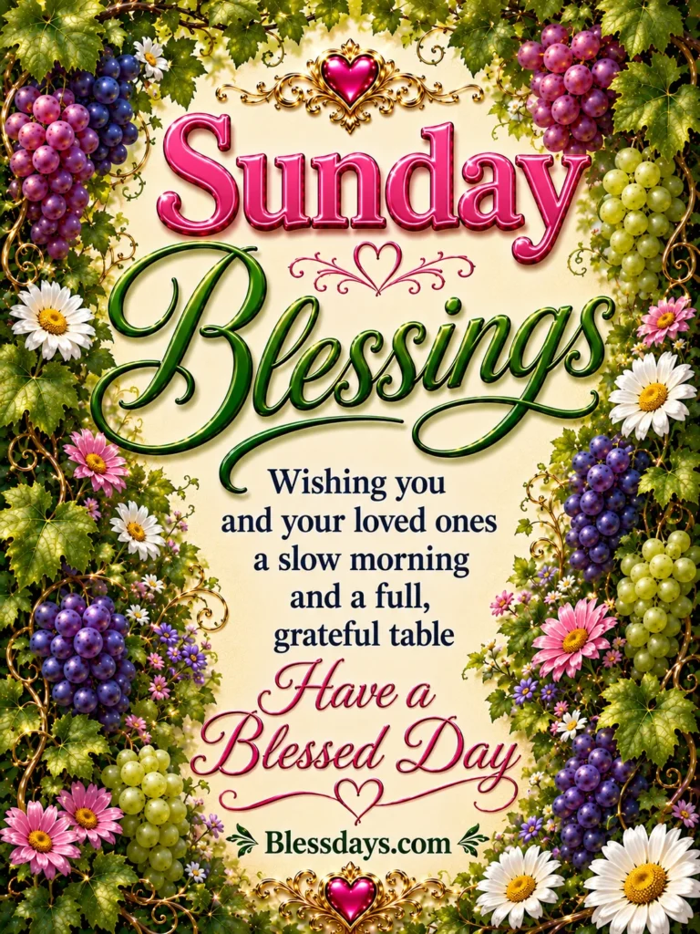 sunday wishes for family and friends