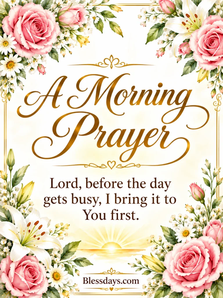 tuesday morning prayer