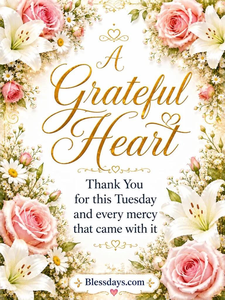 tuesday prayer of gratitude