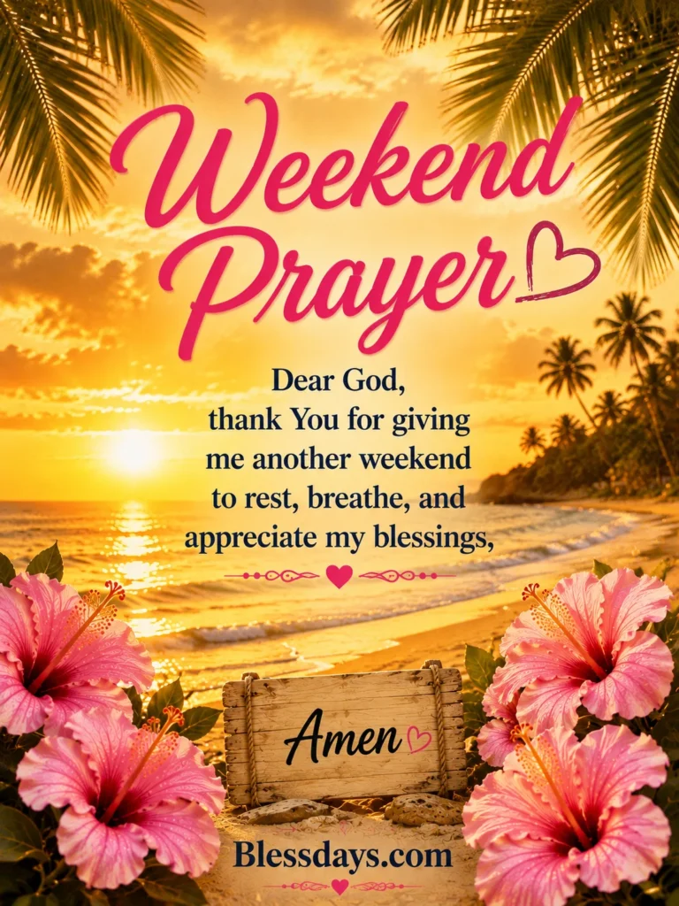 weekend gratitude prayers