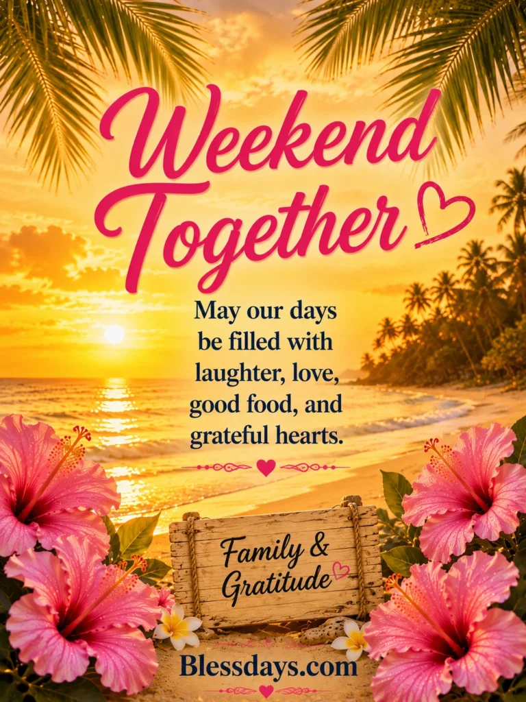 weekend gratitude wishes for family and friends