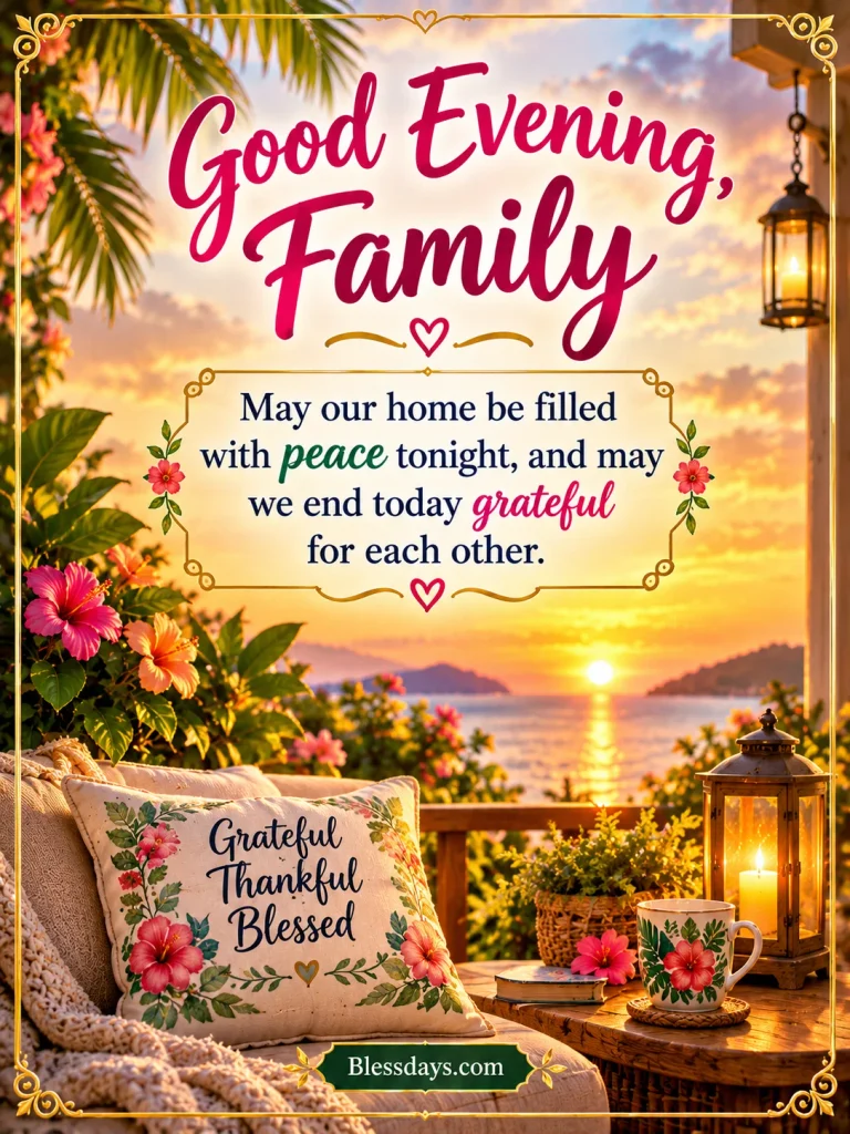 evening blessings for family
