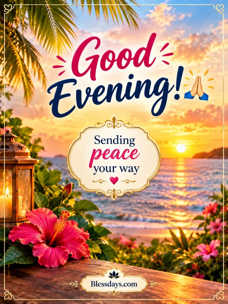evening blessings for social media and whatsapp
