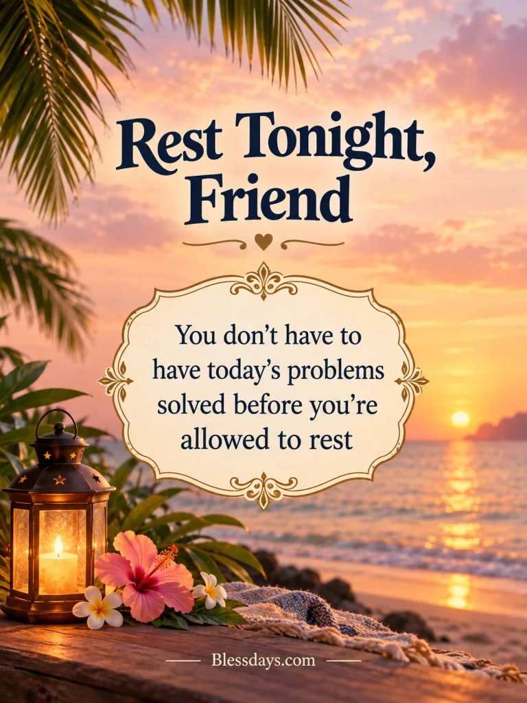 evening blessings for someone having a hard day