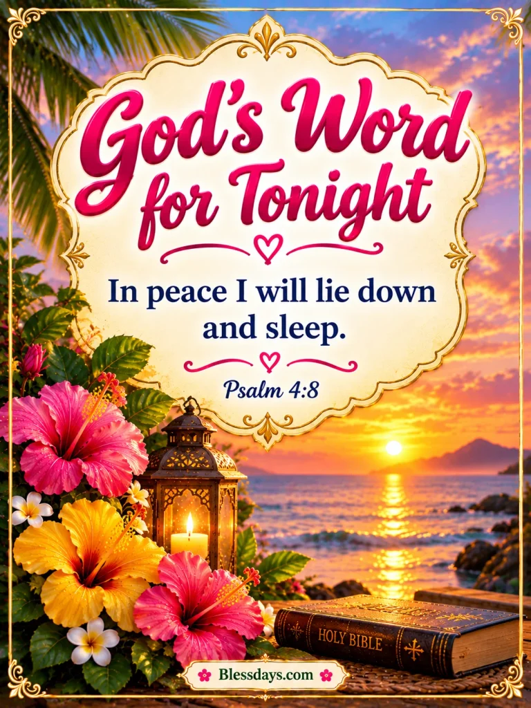 evening blessings with bible verses