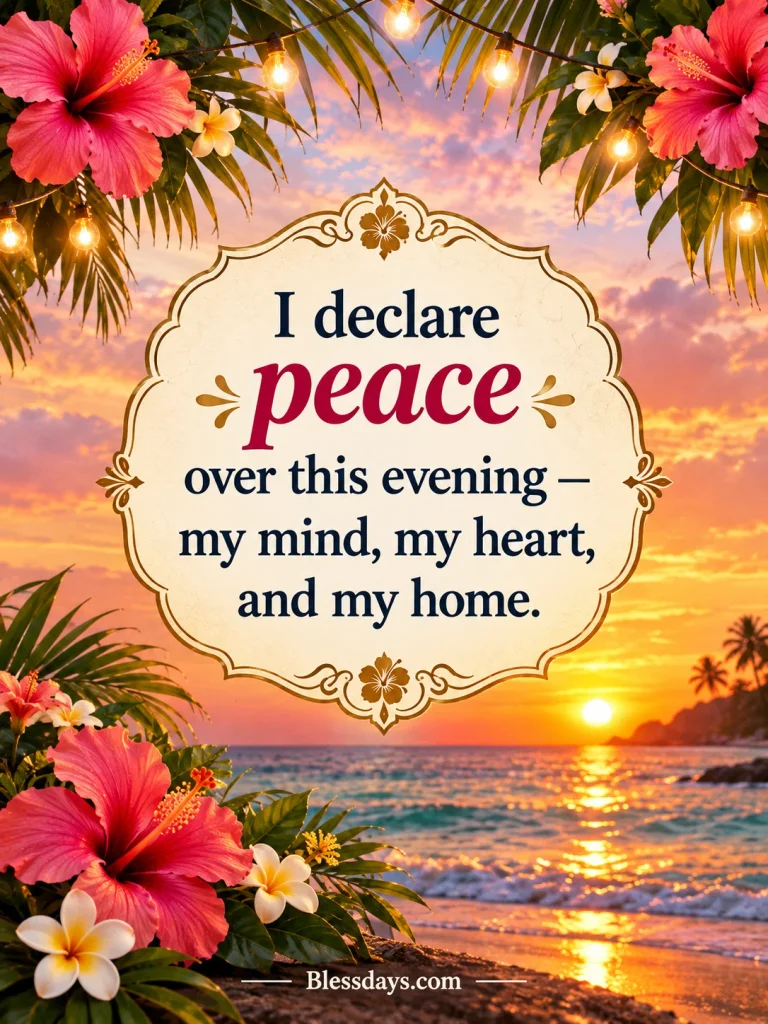 evening declarations of peace