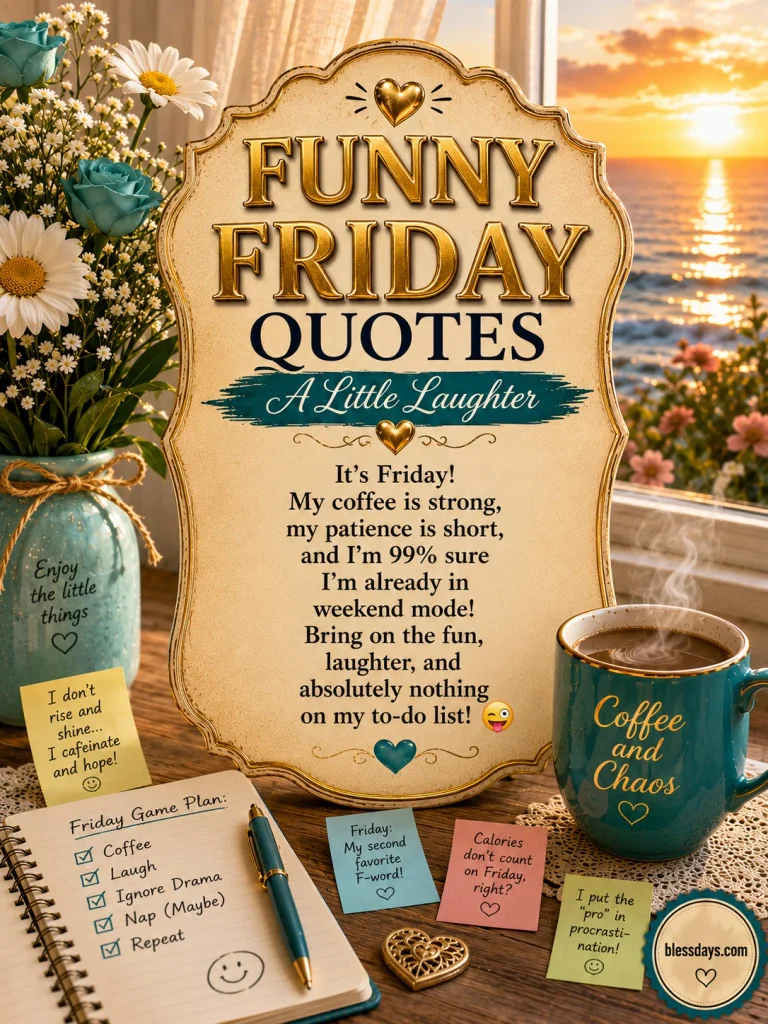 90+ Friday Quotes, Blessings and Prayers to Celebrate the Weekend Ahead funny friday quotes