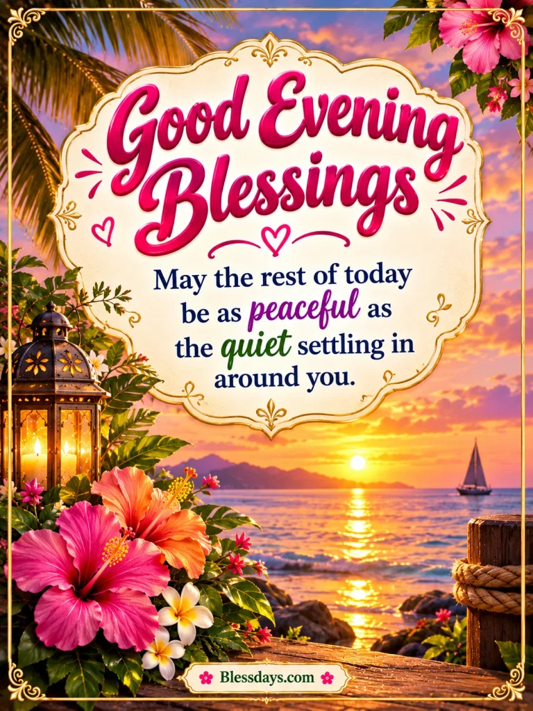 good evening blessings