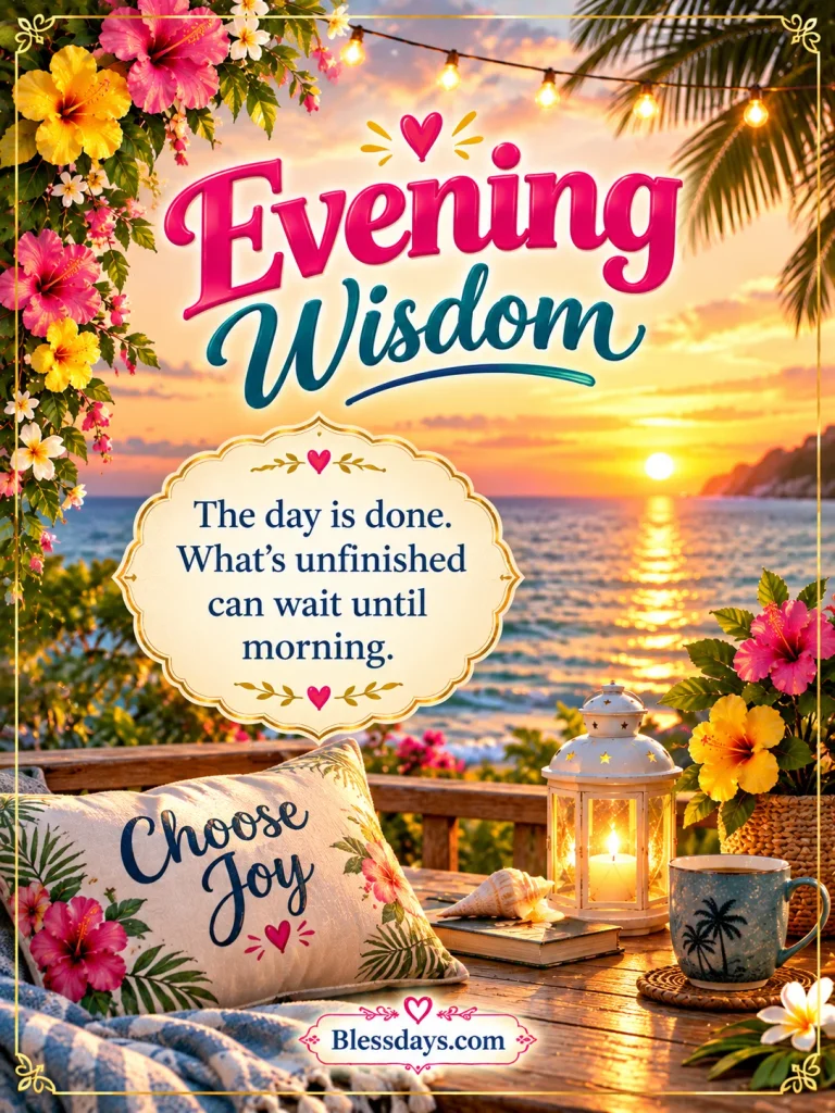 inspirational evening quotes and blessings