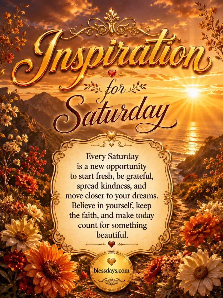 inspirational saturday quotes