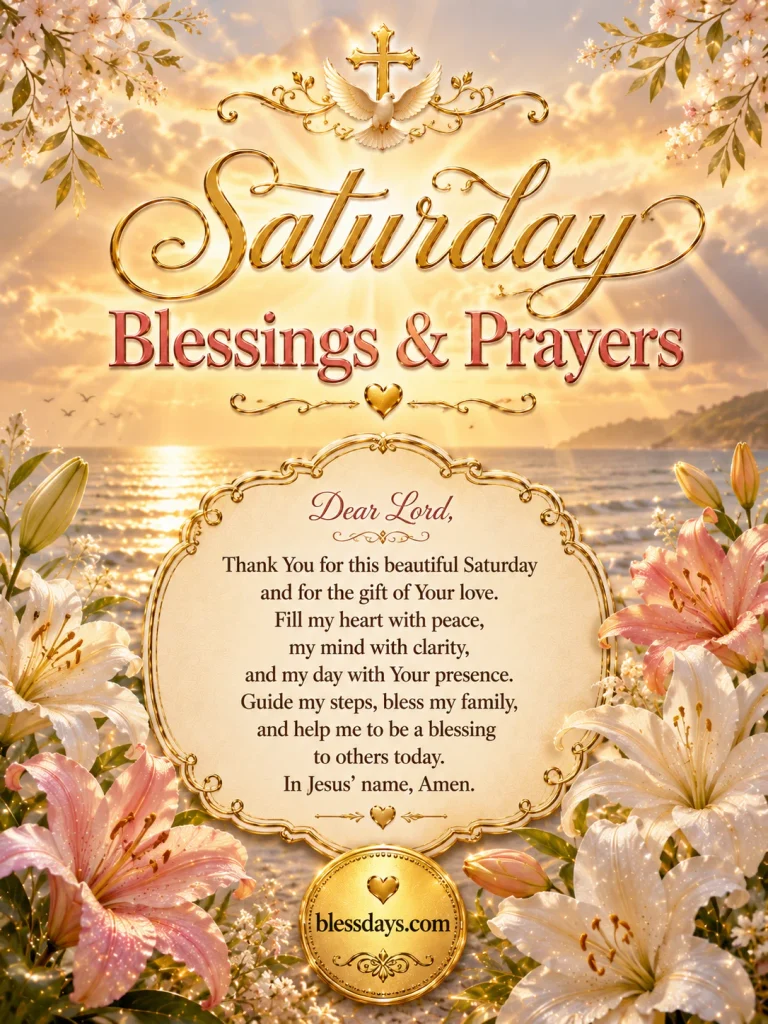 saturday blessings and prayers