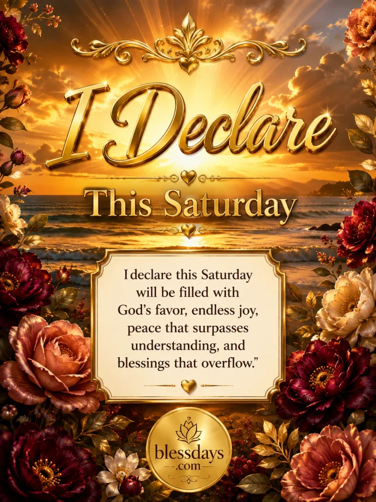 saturday declarations